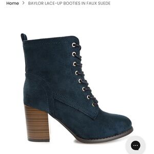 Navy Blue Booties Size 9. Never Worn.